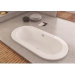 HOESCH Starck 1 Wanna akrylowa owalna do zabudowy z systemem wodno-powietrznym hydromasażu Reviva II 180x90 cm biała 6020E