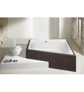 HOESCH Thasos Wanna akrylowa trapezowa lewa z systemem wodno-powietrznym hydromasażu Reviva II 150x100 cm biała 3745E