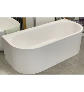    Cristalstone Luvia Wanna wolnostojąca przyścienna 170x80 Biały mat LUVIA