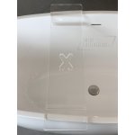   Galatea Design Relax Półka gięta na wannę przeźroczysta 75 cm GD750GX W MAGAZYNIE!!