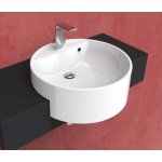 Flaminia Twin Set Umywalka półwpuszczana jednootworowa 52 cm biała 5054