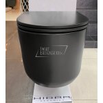      Hidra Gio Evolution Miska WC wisząca 55x36,5 cm z deską wolnoopadającą Czarny mat GWR20.026+GZQ.026 WYPRZEDAŻ MAGAZYNOWA!!