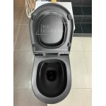      Hidra Gio Evolution Miska WC wisząca 55x36,5 cm z deską wolnoopadającą Czarny mat GWR20.026+GZQ.026 WYPRZEDAŻ MAGAZYNOWA!!