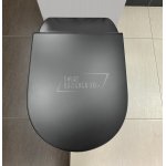      Hidra Gio Evolution Miska WC wisząca 55x36,5 cm z deską wolnoopadającą Czarny mat GWR20.026+GZQ.026 WYPRZEDAŻ MAGAZYNOWA!!