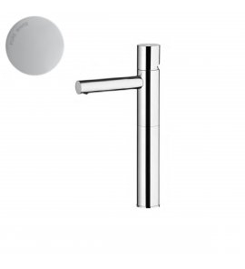 Bruma Lusa Bateria umywalkowa jednootworowa wysoka z korkiem Pure White 1010007PW