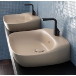 Flaminia Fluo 60 Umywalka nablatowa - wisząca 60 cm z półką na baterię biała FU60L