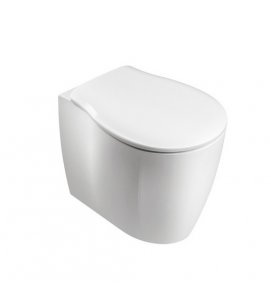 Olympia Ceramica Formosa Miska stojąca rimless z deską wolnoopadającą biały połysk FOR1103R01+C9FO01