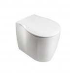 Olympia Ceramica Formosa Miska stojąca rimless z deską wolnoopadającą biały połysk FOR1103R01+C9FO01