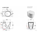 Olympia Ceramica Formosa Miska stojąca rimless z deską wolnoopadającą biały połysk FOR1103R01+C9FO01