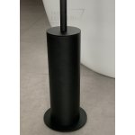 Nic Design Curva Zestaw Papiernica ścienna i szczotka WC czarny mat 008765064+008766064 WIETRZENIE MAGAZYNÓW!!