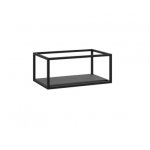Cristalstone Stelaż pod umywalkę z półką i wieszakiem na ręcznik 70 x 45 x 30 cm czarny mat ST700-04