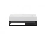 Cristalstone Stelaż pod umywalkę wiszący 80 x 45 x 15 cm czarny mat ST800-02