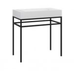 Cristalstone Stelaż pod umywalkę stojący 80 x 45 x 73 cm czarny mat ST800-05