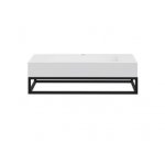 Cristalstone Stelaż pod umywalkę 90 x 45 x 15 cm czarny mat ST900-01