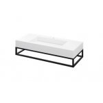 Cristalstone Stelaż pod umywalkę 110 x 45 x 15 cm czarny mat ST1100-01