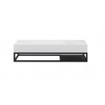 Cristalstone Stelaż pod umywalkę wiszący 110 x 45 x 15 cm czarny mat ST1100-02