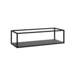 Cristalstone Stelaż pod umywalkę z półką 110 x 45 x 30 cm czarny mat ST1100-03