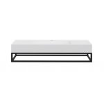 Cristalstone Stelaż pod umywalkę 120 x 45 x 15 cm czarny mat ST1200-01