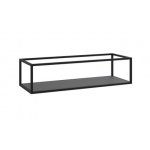 Cristalstone Stelaż pod umywalkę z półką 120 x 45 x 30 cm czarny mat ST1200-03
