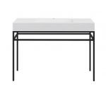 Cristalstone Stelaż pod umywalkę stojący 120 x 45 x 73 cm czarny mat ST1200-05