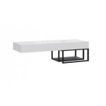 Cristalstone Stelaż pod umywalkę wiszący mały 50 x 45 x 30 cm czarny mat ST1200-09