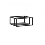 Cristalstone Stelaż pod umywalkę wiszący mały 50 x 45 x 30 cm czarny mat ST1200-09