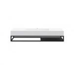 Cristalstone Stelaż pod umywalkę wiszący 130 x 45 x 15 cm czarny mat ST1300-02