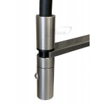      Hotbath Fellow Bateria kuchenna z wyciąganą wylewką dwufunkcyjną Steel Brushed FKM11.IX WYPRZEDAŻ MAGAZYNOWA!!
