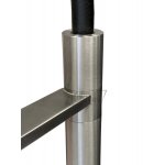      Hotbath Fellow Bateria kuchenna z wyciąganą wylewką dwufunkcyjną Steel Brushed FKM11.IX WYPRZEDAŻ MAGAZYNOWA!!