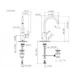DornBracht Meta Bateria umywalkowa z korkiem automatycznym platyna mat 3350066106