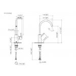 DornBracht Meta Bateria umywalkowa bez korka automatycznego czarny mat 3350566133
