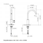 DornBracht Meta Pure Bateria umywalkowa bez korka automatycznego platyna mat 3350566506