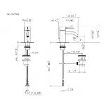 DornBracht Meta Slim Bateria umywalkowa z korkiem automatycznym platyna mat 3350166206