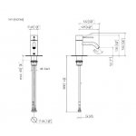 DornBracht META SLIM Bateria umywalkowa bez korka automatycznego platyna mat 3352666206