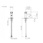 DornBracht Meta Pure Bateria umywalkowa bez korka automatycznego platyna mat 3352566406