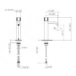 DornBracht Meta Pure Bateria umywalkowa podwyższana bez korka automatycznego chrom 3353766400