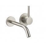 DornBracht Meta Bateria umywalkowa ścienna z mieszaczem element zewnętrzny platyna mat 3686066006