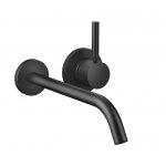 DornBracht Meta Bateria umywalkowa ścienna z mieszaczem element zewnętrzny czarny mat 3686166033