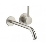 DornBracht Meta Bateria umywalkowa ścienna z mieszaczem element zewnętrzny czarny mat 3686166033