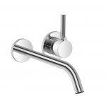 DornBracht Meta Bateria umywalkowa ścienna z mieszaczem element zewnętrzny czarny mat 3686166033