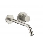 DornBracht Meta Pure Bateria umywalkowa ścienna z mieszaczem element zewnętrzny platyna mat 3686166406