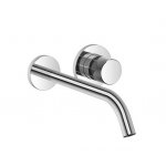 DornBracht Meta Pure Bateria umywalkowa ścienna z mieszaczem element zewnętrzny platyna mat 3686166406