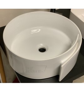 Flaminia Roll Umywalka stawiana na blat Ø 44 cm Biały RL44L