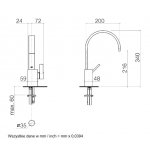 DornBracht Mem Bateria umywalkowa bez korka automatycznego Dark Platinium matt 3352678299
