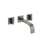 DornBracht Mem Bateria umywalkowa ścienna bez korka automatycznego Dark Platinium matt 3671278299
