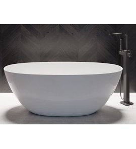 Marmorin Wika Wanna wolnostojąca z syfonem klik-klak chrom  160x70,5 cm Biały P_W_648_01_1600  