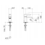 DornBracht Imo Bateria umywalkowa z korkiem automatycznym chrom 3350067000