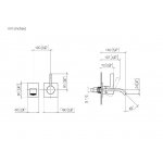 DornBracht Imo Bateria umywalkowa ścienna z mieszaczem bez korka automatycznego platyna mat 3686067006