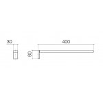 DornBracht IMO Wieszak na ręcznik 1-częściowy sztywny 30 x 60 mm chrom 8321167000