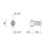 DornBracht Przerywacz rurowy 3515097090